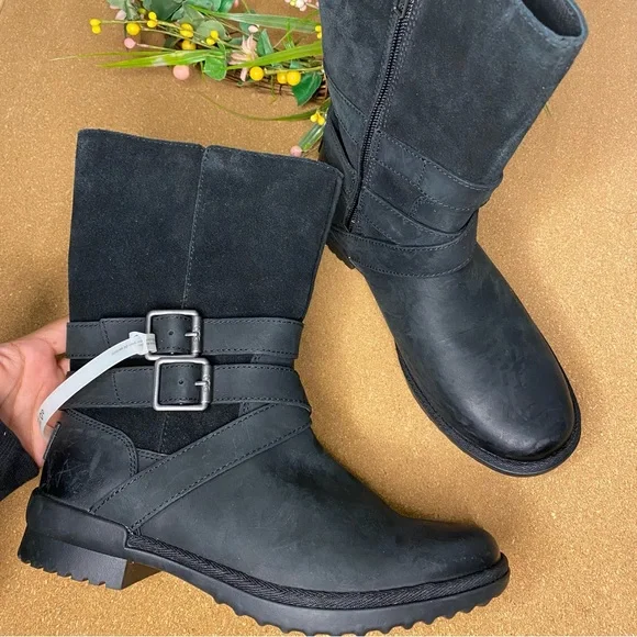 Ugg Lorna Waterproof Boots Suede Leather Size